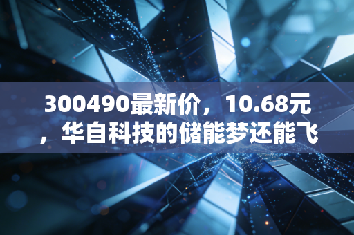 300490最新价，10.68元，华自科技的储能梦还能飞多高？