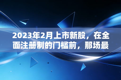 2023年2月上市新股，在全面注册制的门槛前，那场最后的狂欢与启示