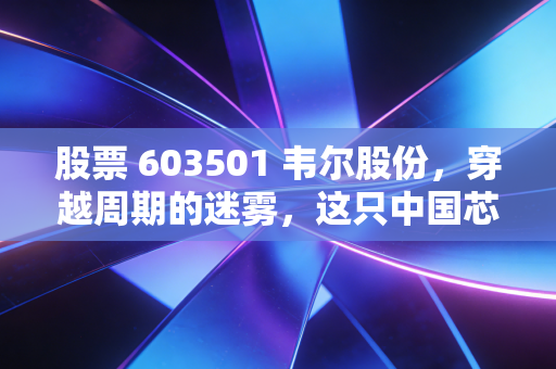 股票 603501 韦尔股份，穿越周期的迷雾，这只中国芯眼睛还能看多远？