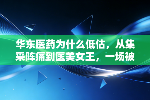 华东医药为什么低估，从集采阵痛到医美女王，一场被误解的估值修复之旅