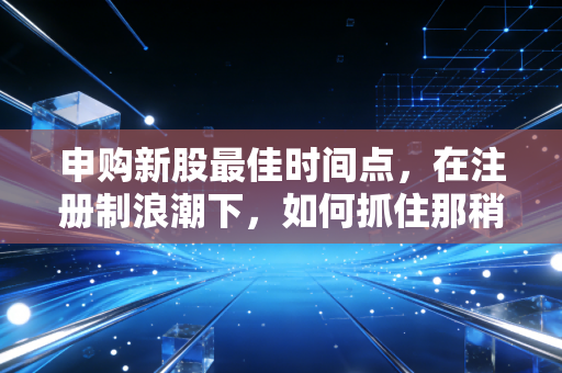 申购新股最佳时间点，在注册制浪潮下，如何抓住那稍纵即逝的红利？
