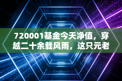 720001基金今天净值，穿越二十余载风雨，这只元老级基金还能为你的钱袋子兜底吗？
