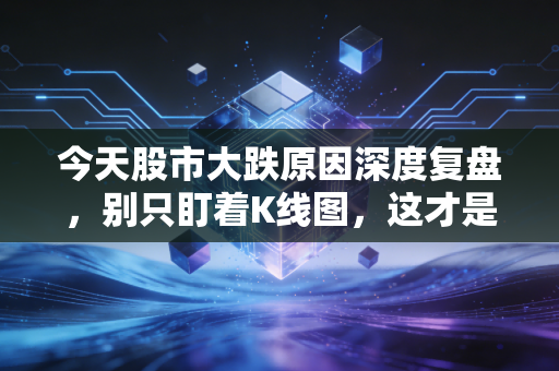 今天股市大跌原因深度复盘，别只盯着K线图，这才是背后的真相