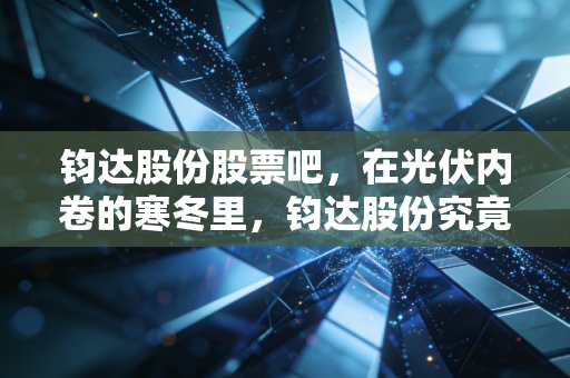 钧达股份股票吧,在光伏内卷的寒冬里,钧达股份究竟是落难王子还是未来巨头?