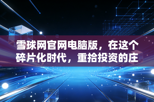 雪球网官网电脑版,在这个碎片化时代,重拾投资的庄重感