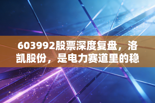 603992股票深度复盘,洛凯股份,是电力赛道里的稳健压舱石还是平庸跟随者?