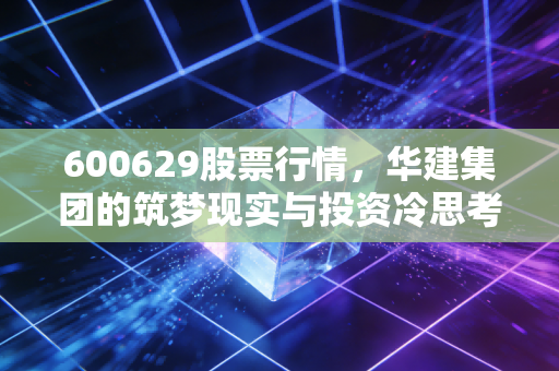 600629股票行情,华建集团的筑梦现实与投资冷思考