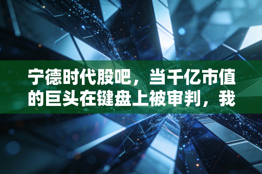宁德时代股吧，当千亿市值的巨头在键盘上被审判，我们该何去何从？