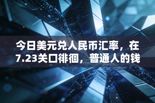 今日美元兑人民币汇率,在7.23关口徘徊,普通人的钱袋子该如何安放?