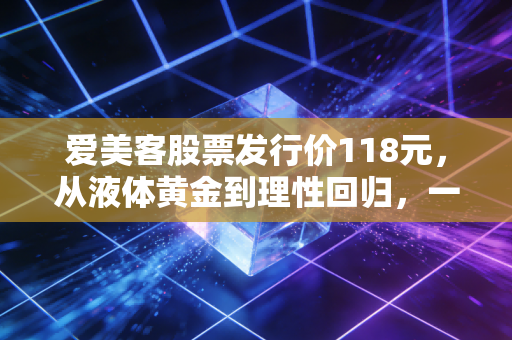 爱美客股票发行价118元，从液体黄金到理性回归，一场关于颜值与财富的深度复盘