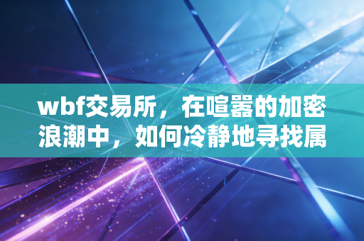 wbf交易所,在喧嚣的加密浪潮中,如何冷静地寻找属于你的财富坐标