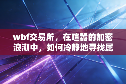 wbf交易所，在喧嚣的加密浪潮中，如何冷静地寻找属于你的财富坐标