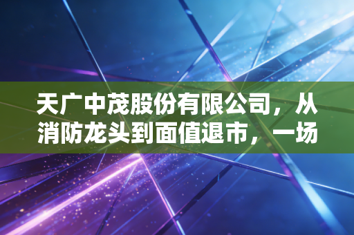 天广中茂股份有限公司,从消防龙头到面值退市,一场跨界并购的荒诞剧