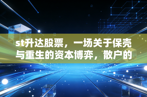 st升达股票,一场关于保壳与重生的资本博弈,散户的修罗场还是机会?