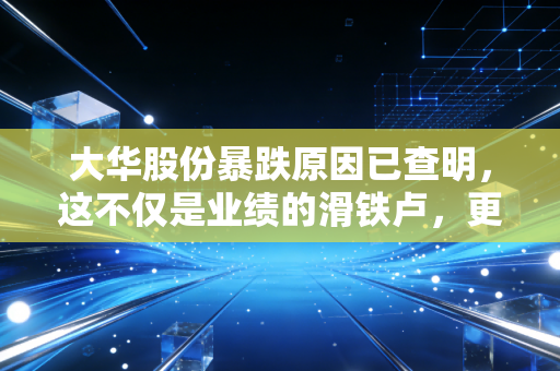 大华股份暴跌原因已查明，这不仅是业绩的滑铁卢，更是安防旧时代的黄昏与新生