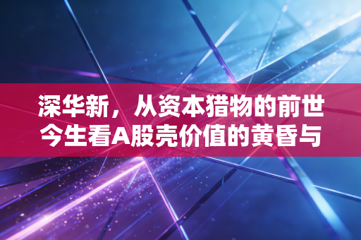 深华新,从资本猎物的前世今生看A股壳价值的黄昏与转型之痛