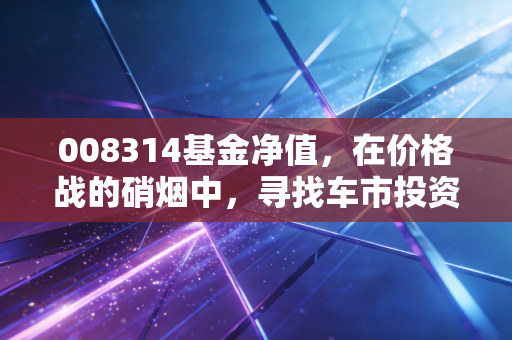 008314基金净值，在价格战的硝烟中，寻找车市投资的定海神针