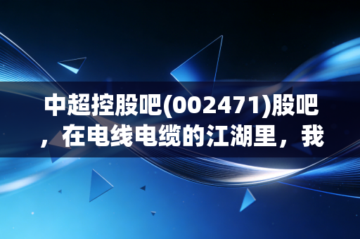 中超控股吧(002471)股吧，在电线电缆的江湖里，我们到底在博弈什么？