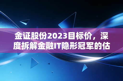 金证股份2023目标价，深度拆解金融IT隐形冠军的估值逻辑与成长空间
