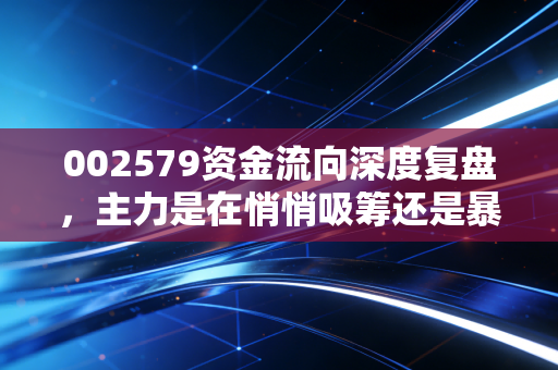 002579资金流向深度复盘，主力是在悄悄吸筹还是暴力出货？看懂这一点的散户都笑了