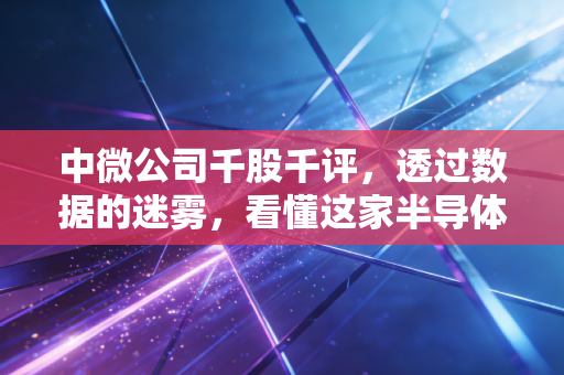中微公司千股千评,透过数据的迷雾,看懂这家半导体卖铲人的真实价值
