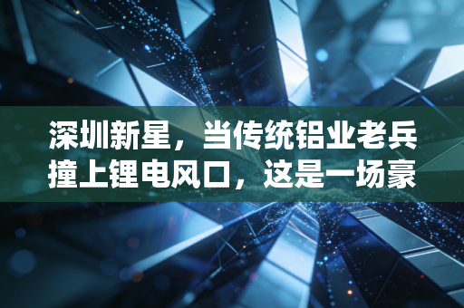 深圳新星,当传统铝业老兵撞上锂电风口,这是一场豪赌还是自救?