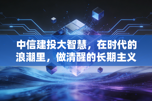 中信建投大智慧，在时代的浪潮里，做清醒的长期主义者
