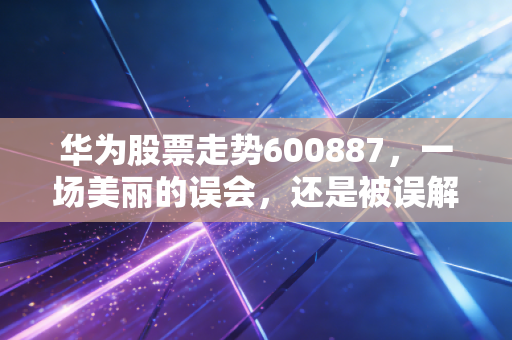 华为股票走势600887，一场美丽的误会，还是被误解的投资机遇？