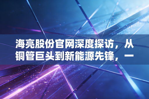 海亮股份官网深度探访，从铜管巨头到新能源先锋，一家制造企业的韧性进化论