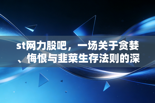 st网力股吧,一场关于贪婪、悔恨与韭菜生存法则的深度复盘