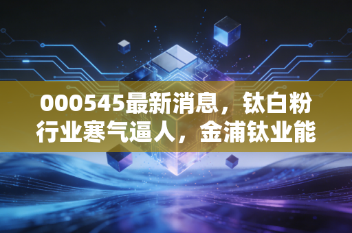 000545最新消息，钛白粉行业寒气逼人，金浦钛业能否在周期底部迎来转机？
