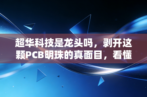 超华科技是龙头吗，剥开这颗PCB明珠的真面目，看懂它到底值不值得重仓