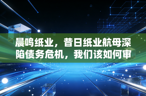 晨鸣纸业，昔日纸业航母深陷债务危机，我们该如何审视这场资本困局？