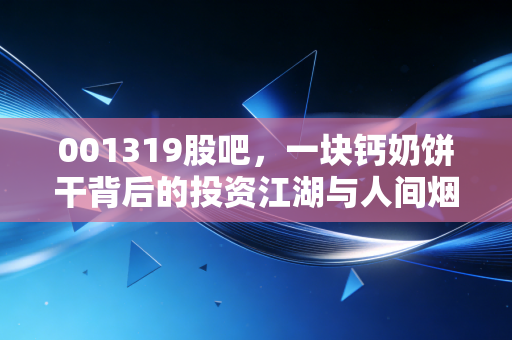001319股吧，一块钙奶饼干背后的投资江湖与人间烟火