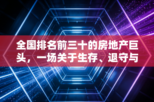 全国排名前三十的房地产巨头,一场关于生存、退守与未来的深度博弈