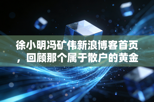 徐小明冯矿伟新浪博客首页,回顾那个属于散户的黄金时代与投资心路