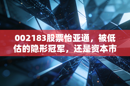 002183股票怡亚通,被低估的隐形冠军,还是资本市场的老油条?