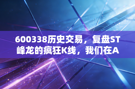 600338历史交易，复盘ST峰龙的疯狂K线，我们在A股究竟在赌什么？