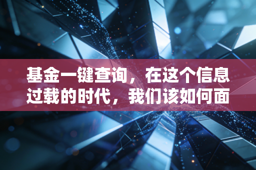 基金一键查询,在这个信息过载的时代,我们该如何面对账户里的红绿跳动?