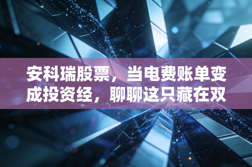 安科瑞股票,当电费账单变成投资经,聊聊这只藏在双碳风口里的电力管家