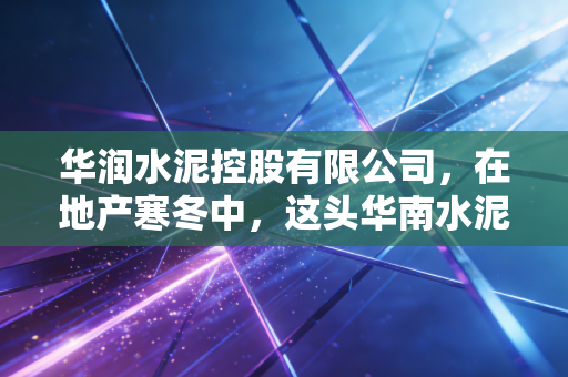 华润水泥控股有限公司,在地产寒冬中,这头华南水泥虎还能熬出春天吗?