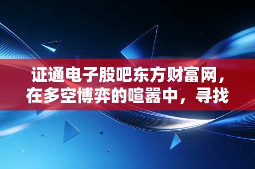 证通电子股吧东方财富网，在多空博弈的喧嚣中，寻找金融科技老兵的第二增长曲线