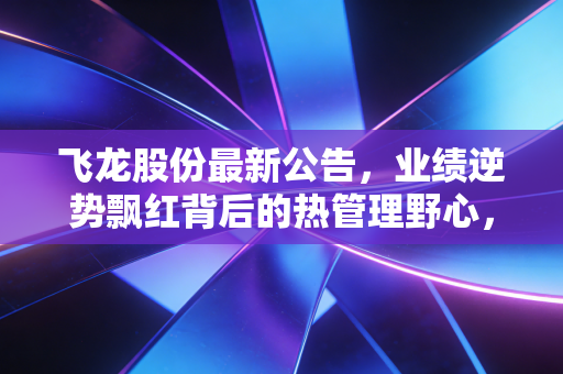 飞龙股份最新公告，业绩逆势飘红背后的热管理野心，是昙花一现还是价值重估？
