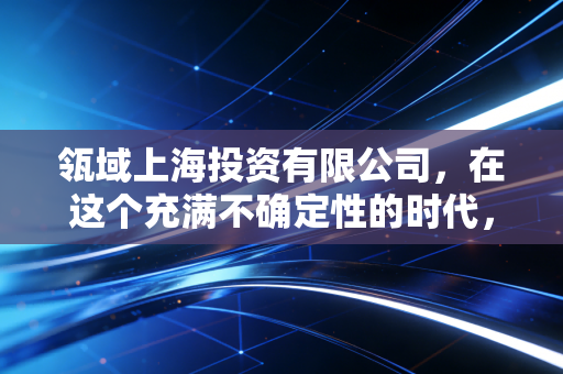 瓴域上海投资有限公司,在这个充满不确定性的时代,我们该如何像专业机构一样思考财富?