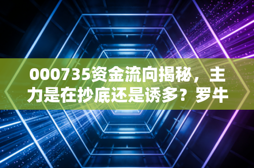 000735资金流向揭秘,主力是在抄底还是诱多?罗牛山的猪周期与赛马梦,到底信哪个?