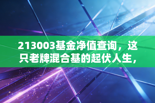 213003基金净值查询，这只老牌混合基的起伏人生，到底还要不要拿？