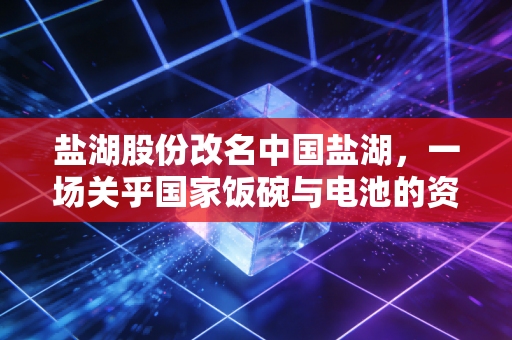 盐湖股份改名中国盐湖，一场关乎国家饭碗与电池的资本大变身