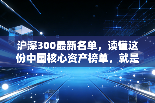 沪深300最新名单，读懂这份中国核心资产榜单，就是读懂我们的财富命运