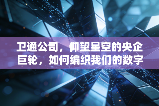卫通公司，仰望星空的央企巨轮，如何编织我们的数字未来？