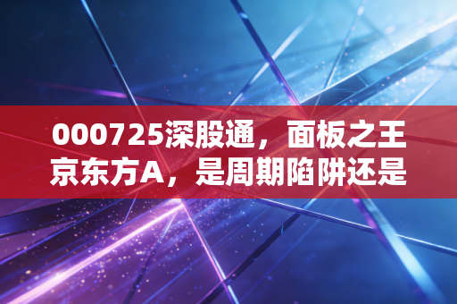 000725深股通,面板之王京东方A,是周期陷阱还是被低估的科技巨头?